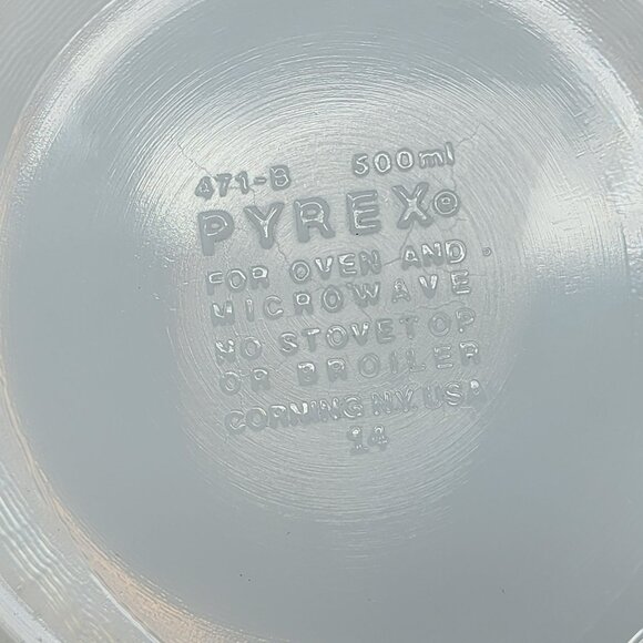 Vintage Pyrex Ovenware Butterfly Gold Flowers Oval Casserole Dish 471-B - Picture 8 of 10